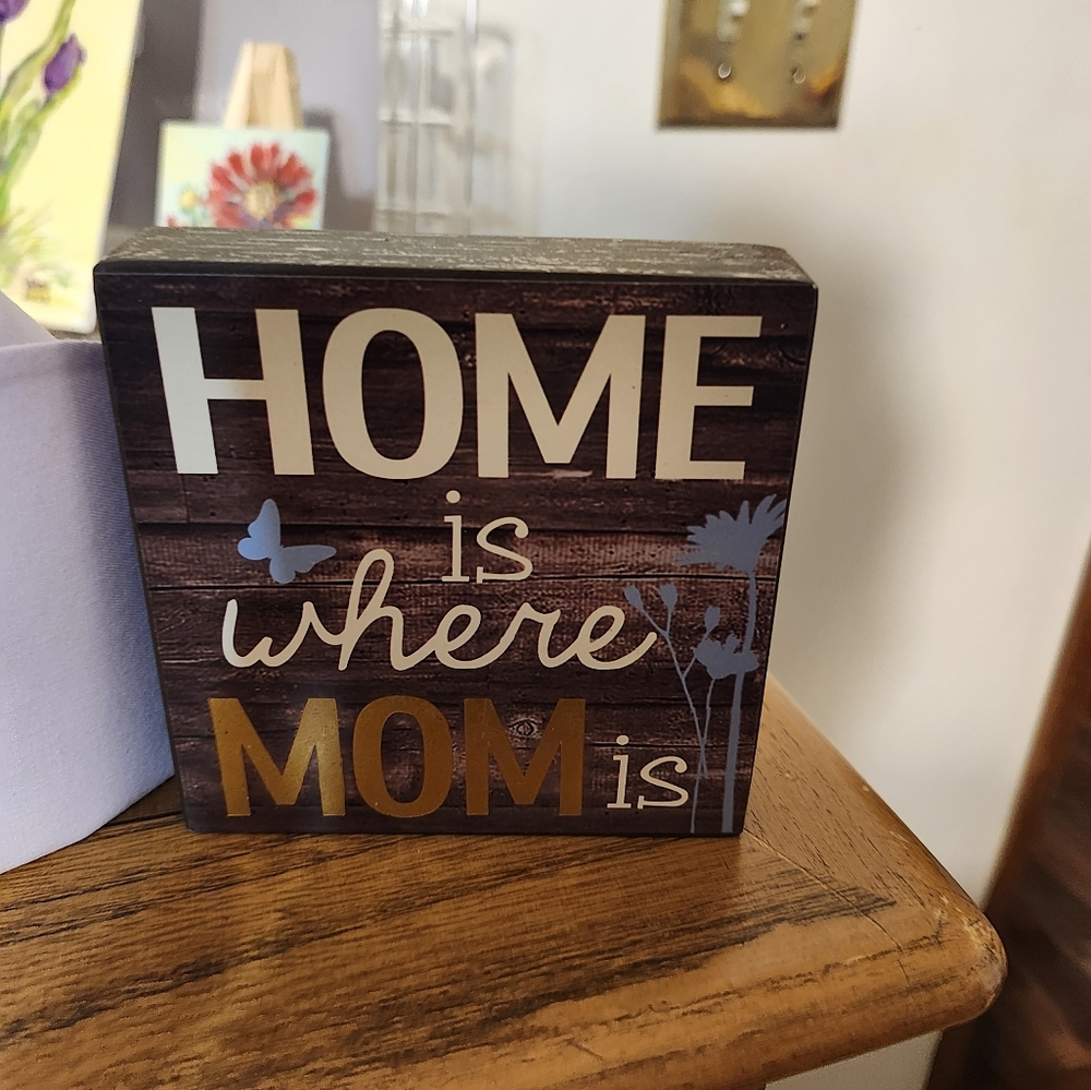 Small 4x4 square wooden decorative block